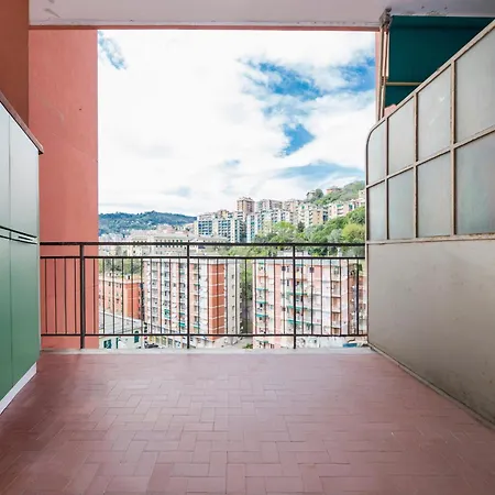 Apartment Trilocale Con Vista - 10 Min Centro Genoa